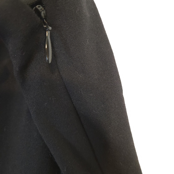 Ralph Lauren Women's Black Label Wool Blend Wide Leg Trousers Size 10 - Picture 5 of 8